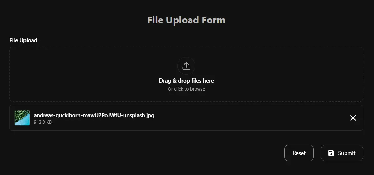 File Upload Preview