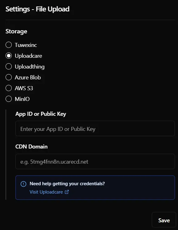 Uploadcare Provider