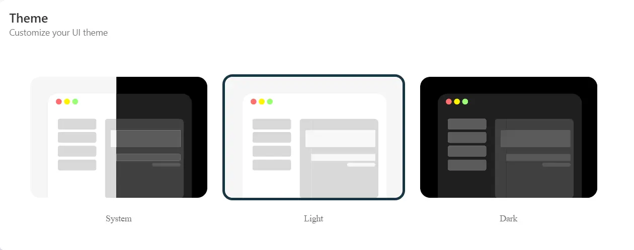 Dark theme support available